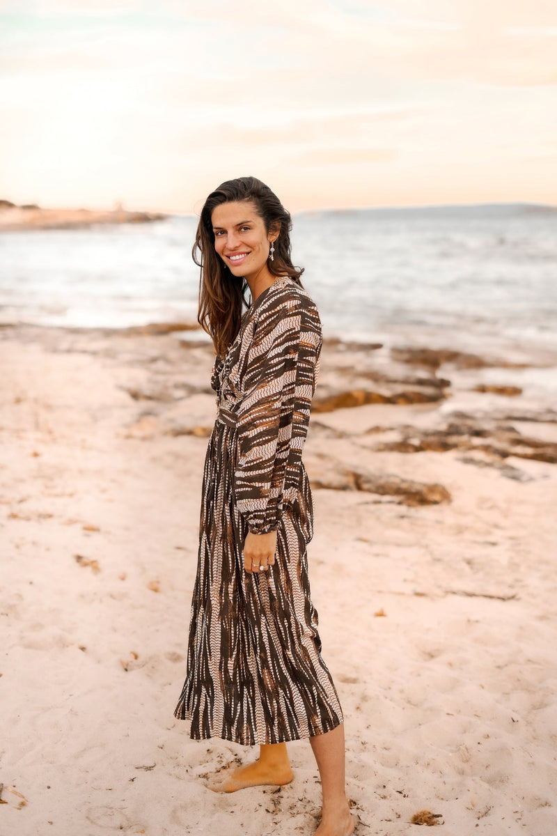 Dress Emika Brown Print