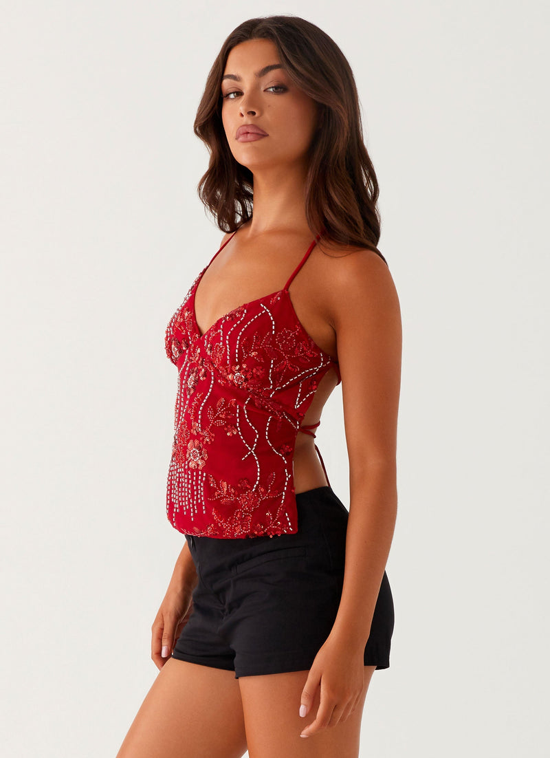 OLIVIA | Sequin Cami Top