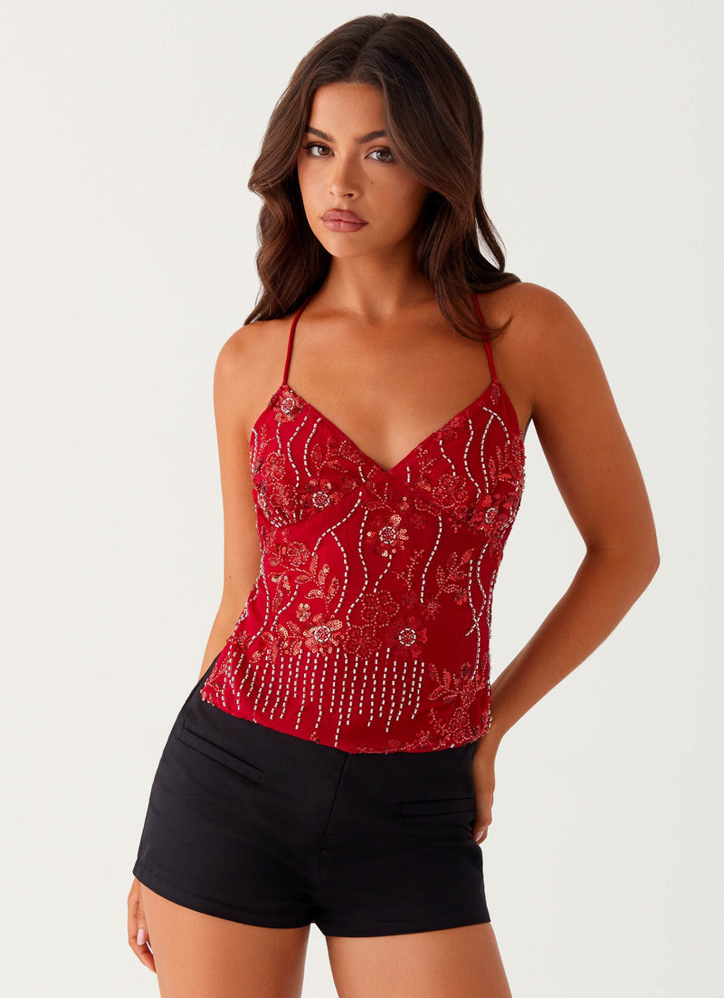 OLIVIA | Sequin Cami Top