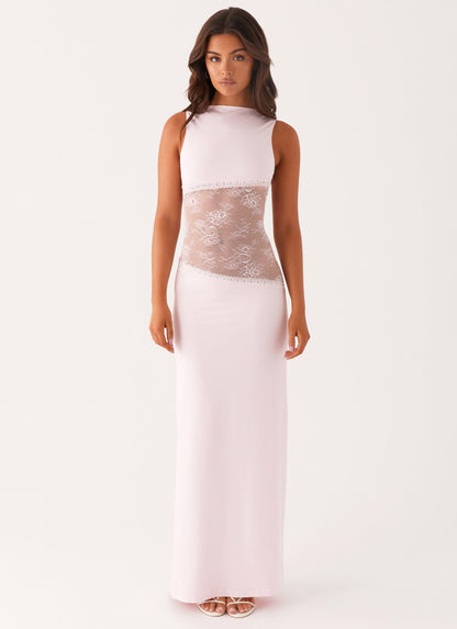 Robe longue Lucinda – Rose