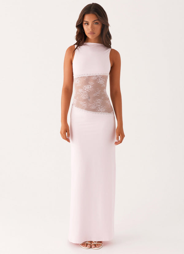 Robe longue Lucinda – Rose
