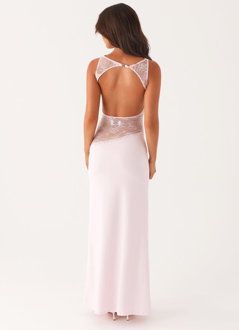 Robe longue Lucinda – Rose
