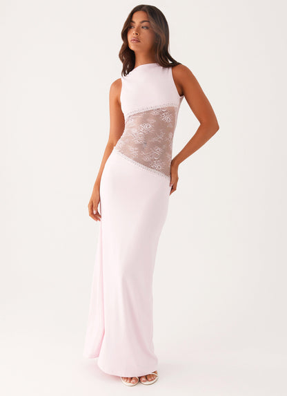 Robe longue Lucinda – Rose