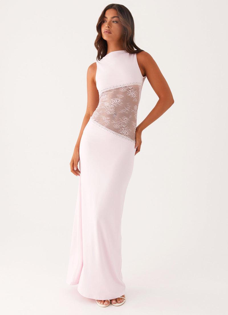 Robe longue Lucinda – Rose
