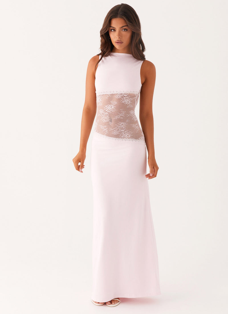 Robe longue Lucinda – Rose