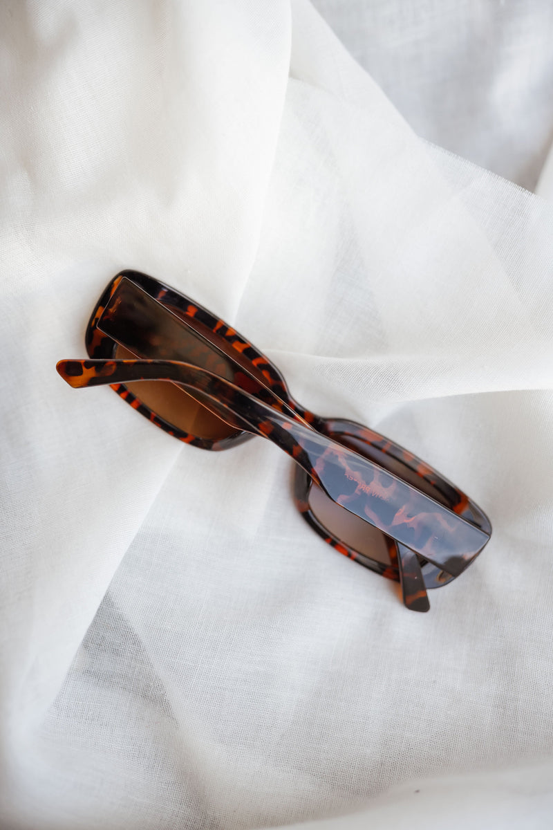 Lunettes de soleil Lainy - à écailles brunes