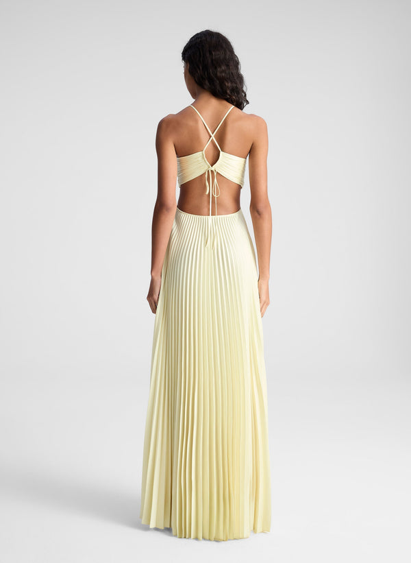 Naïra | Robe longue plissée