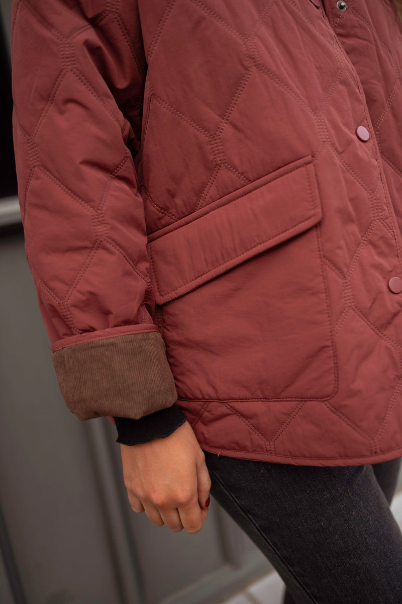 Manteau Manau - bordeaux