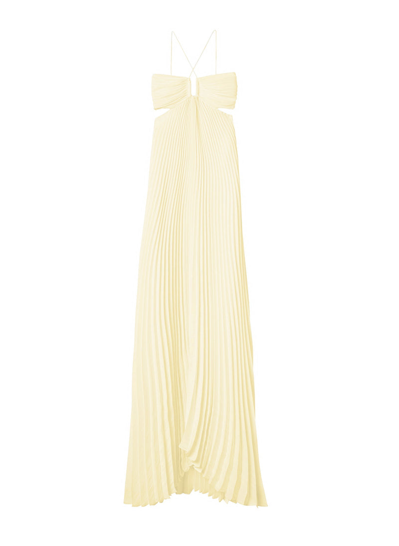 Naïra | Robe longue plissée