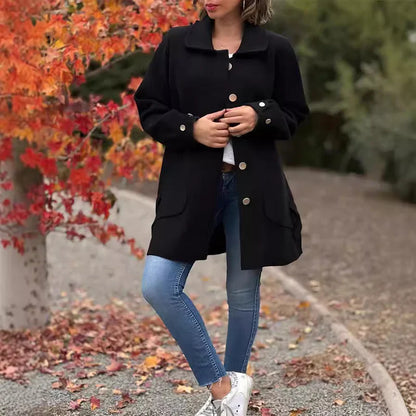 Monique | Manteau long en laine d'hiver