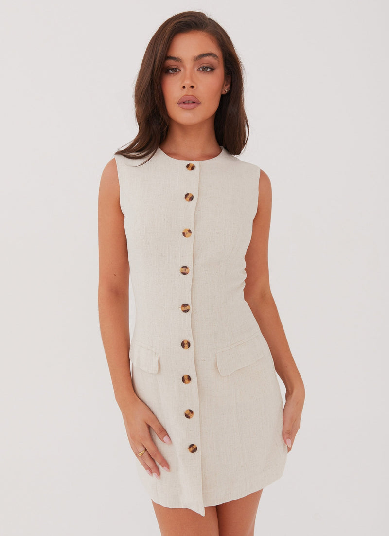 Castello Linen Vest Dress