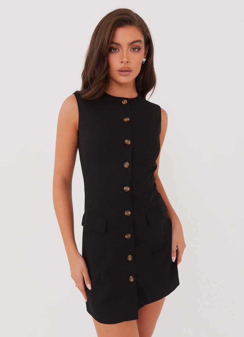 Castello Linen Vest Dress