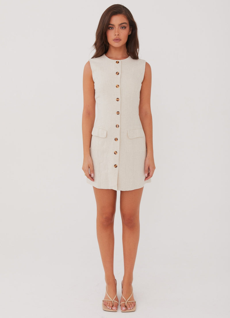 Castello Linen Vest Dress