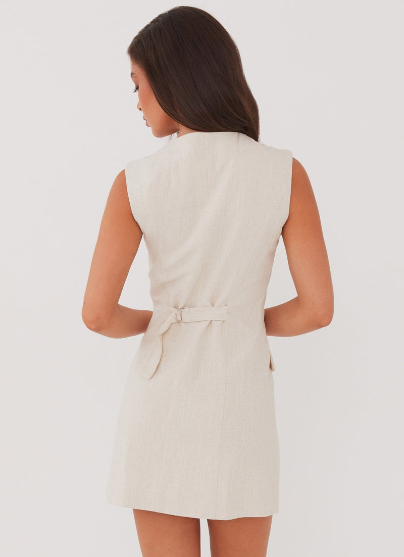Castello Linen Vest Dress