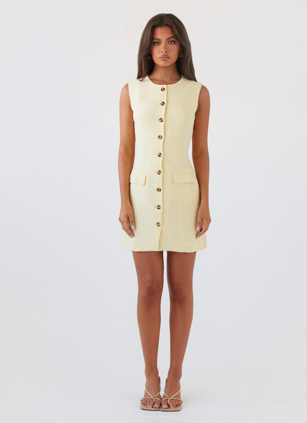 Castello Linen Vest Dress