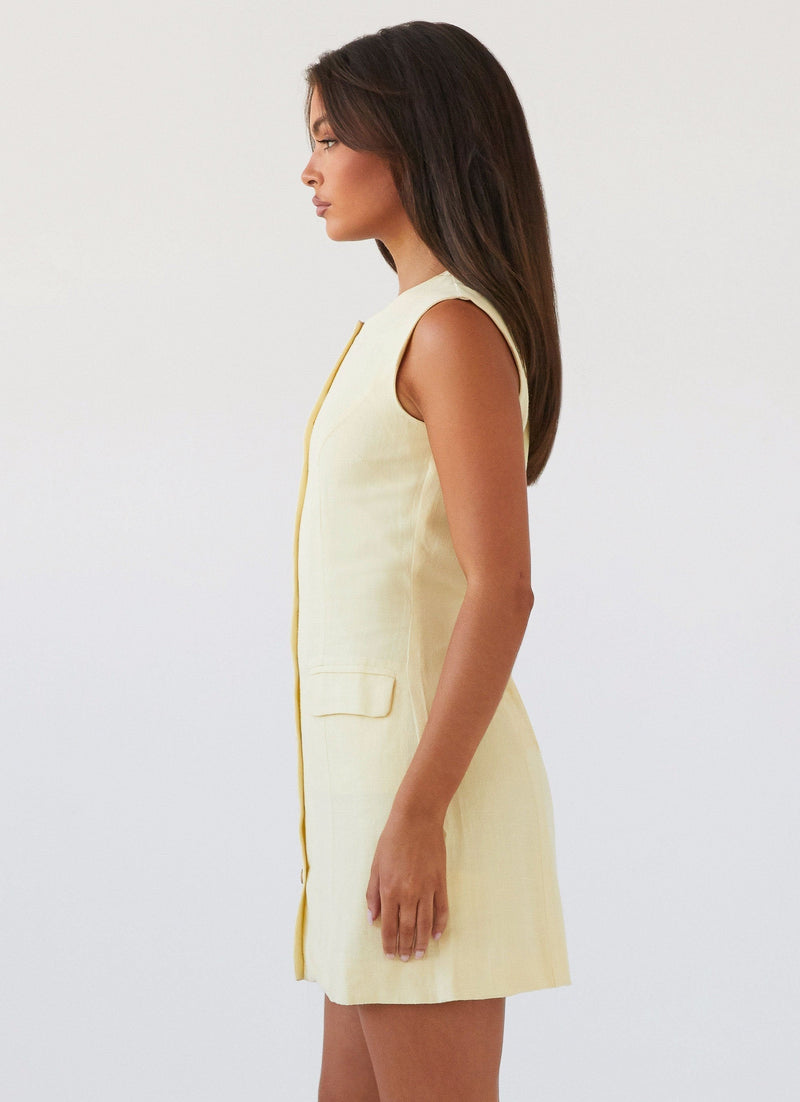 Castello Linen Vest Dress