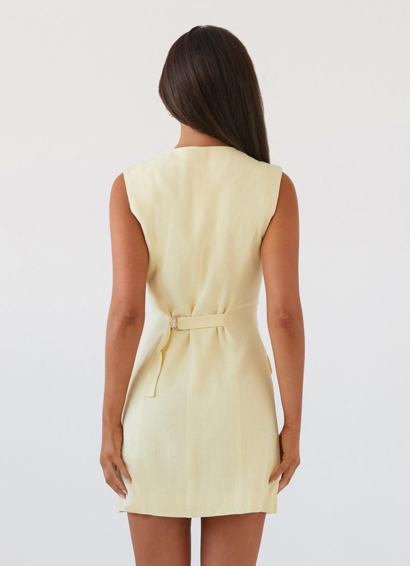 Castello Linen Vest Dress