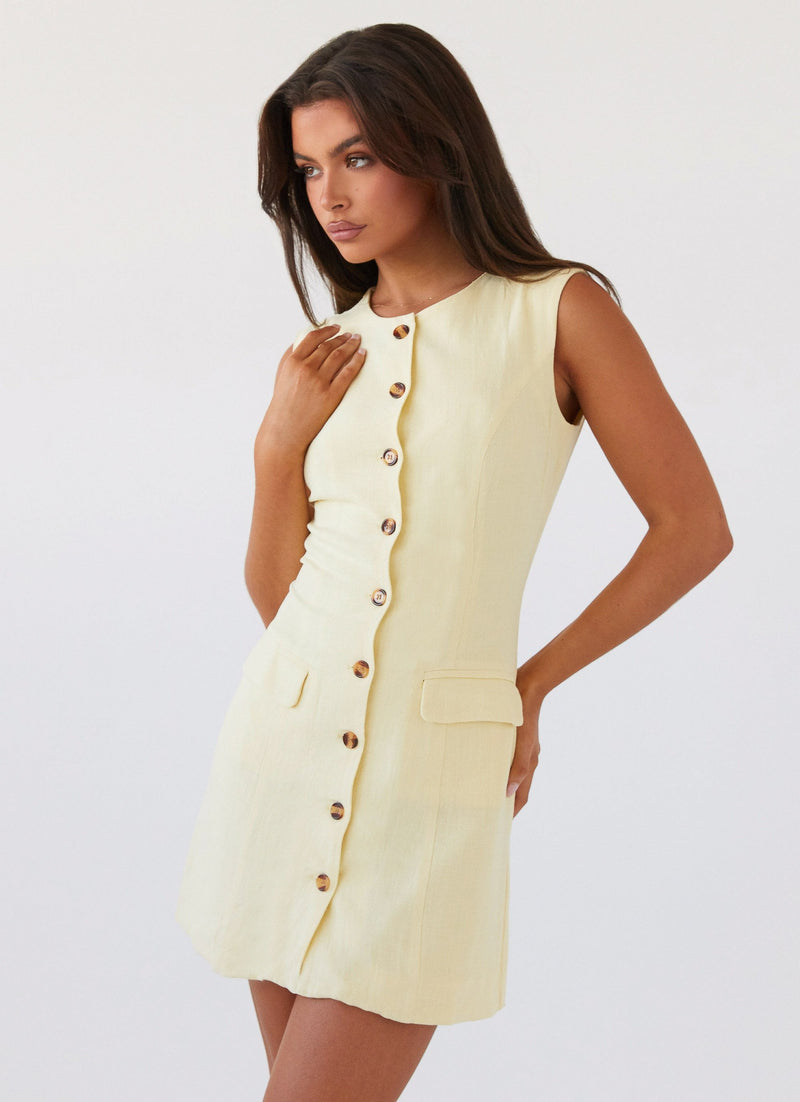 Castello Linen Vest Dress