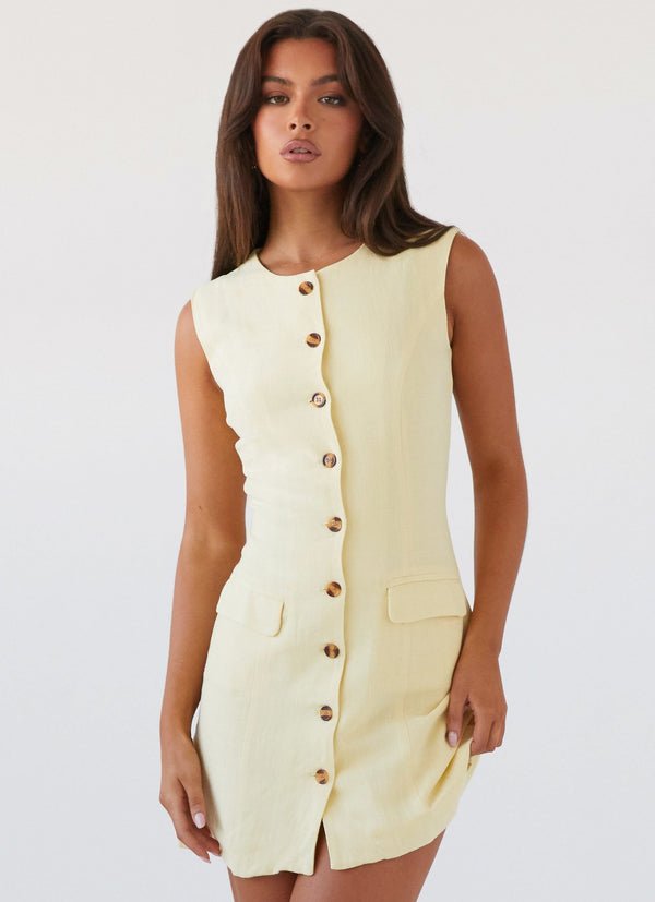 Castello Linen Vest Dress
