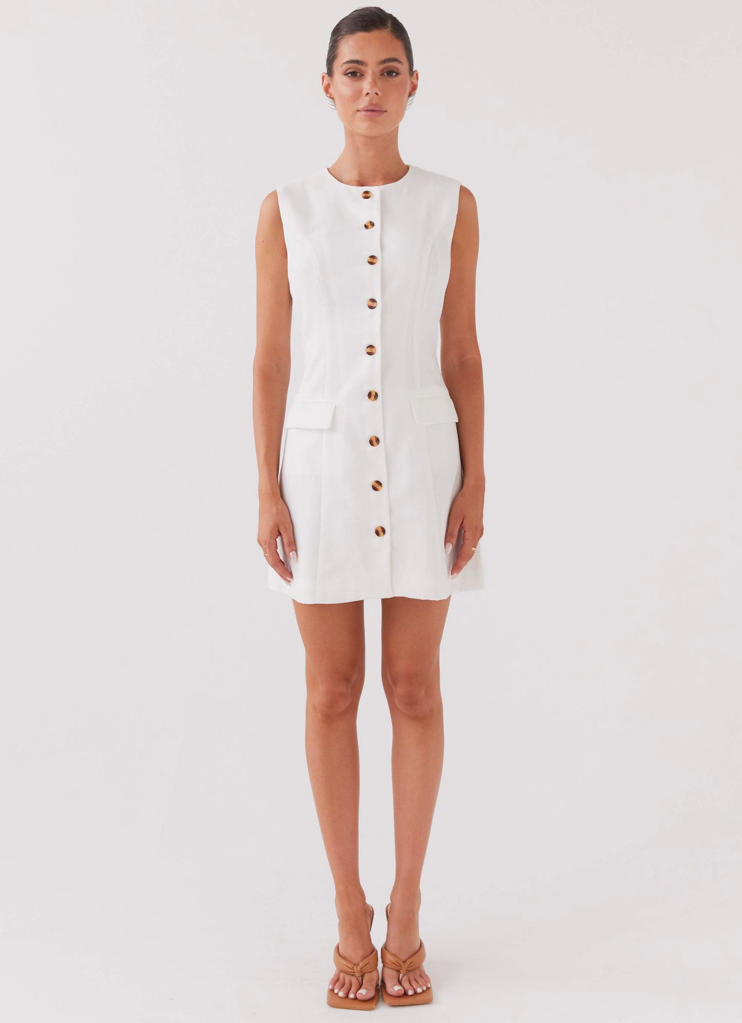 Castello Linen Vest Dress