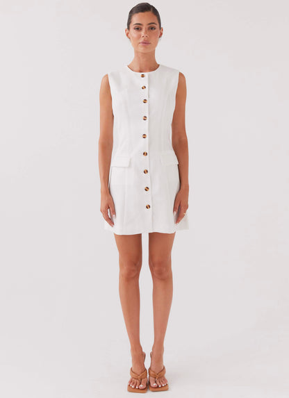 Castello Linen Vest Dress