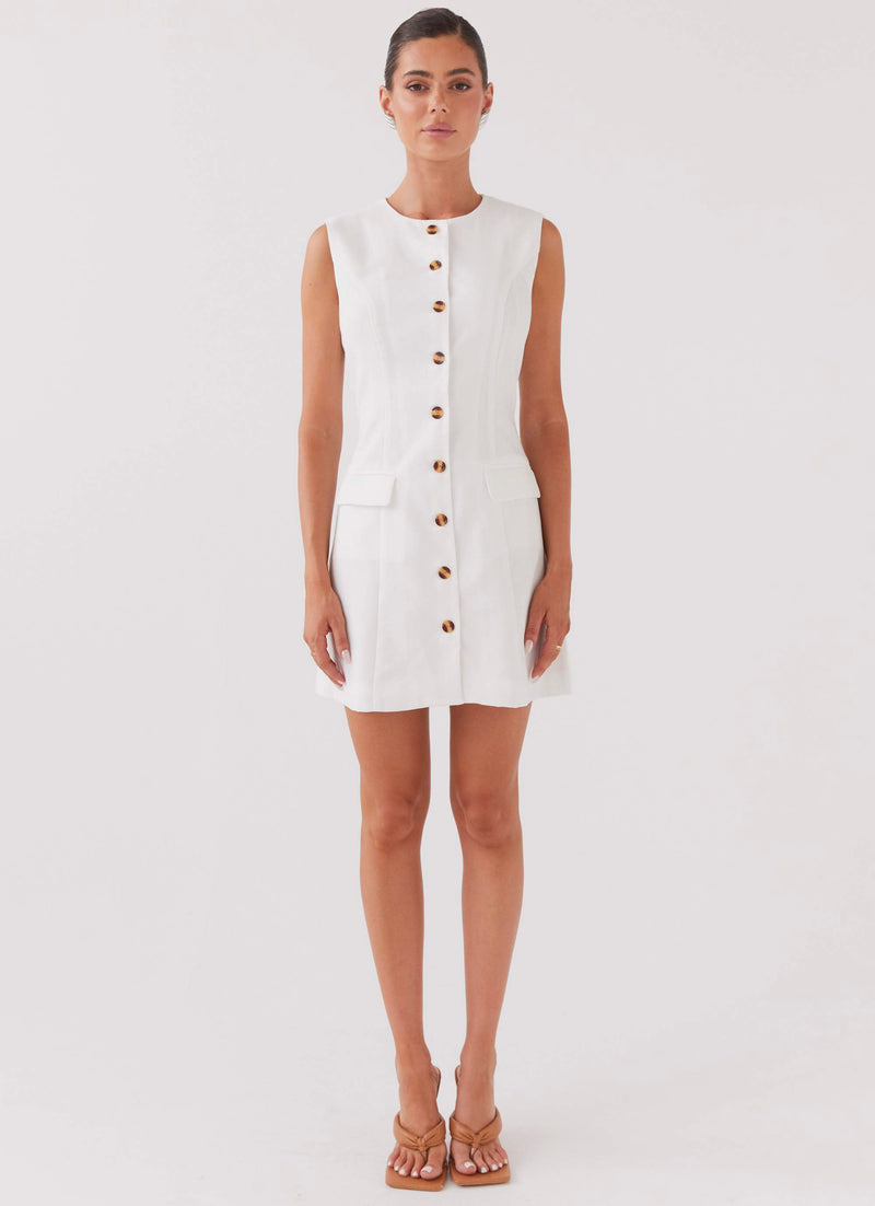 Castello Linen Vest Dress