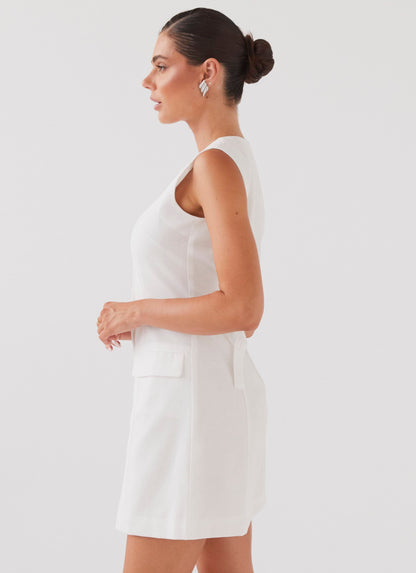 Castello Linen Vest Dress