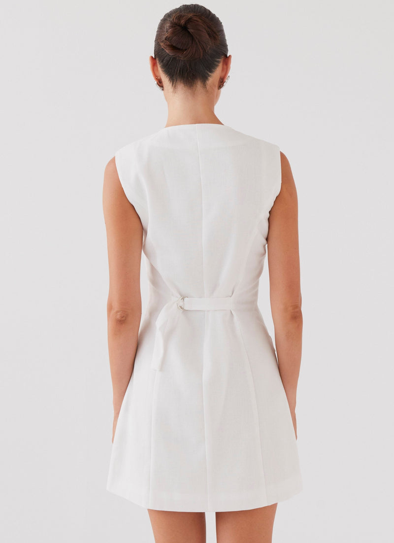 Castello Linen Vest Dress