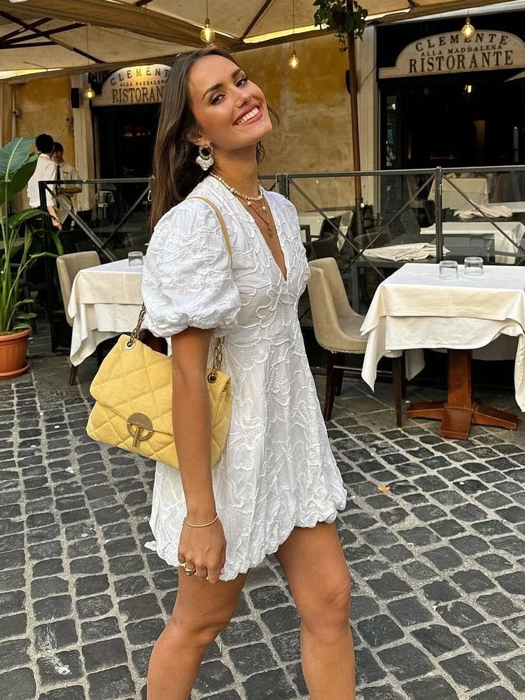 OLIVIA | Puff Mini Dress