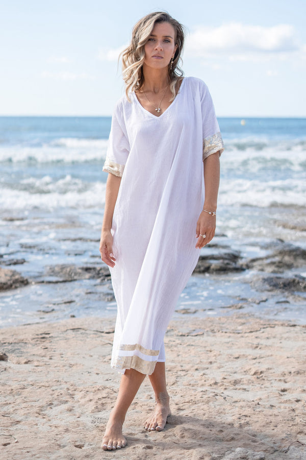 Kaftan Jada White
