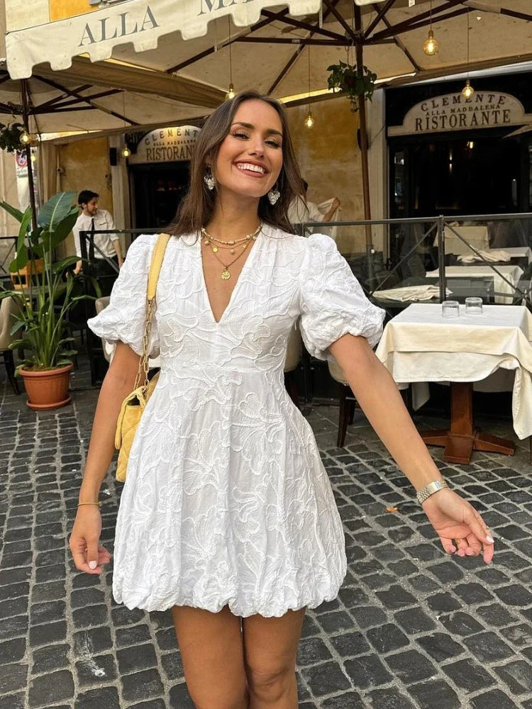 OLIVIA | Puff Mini Dress