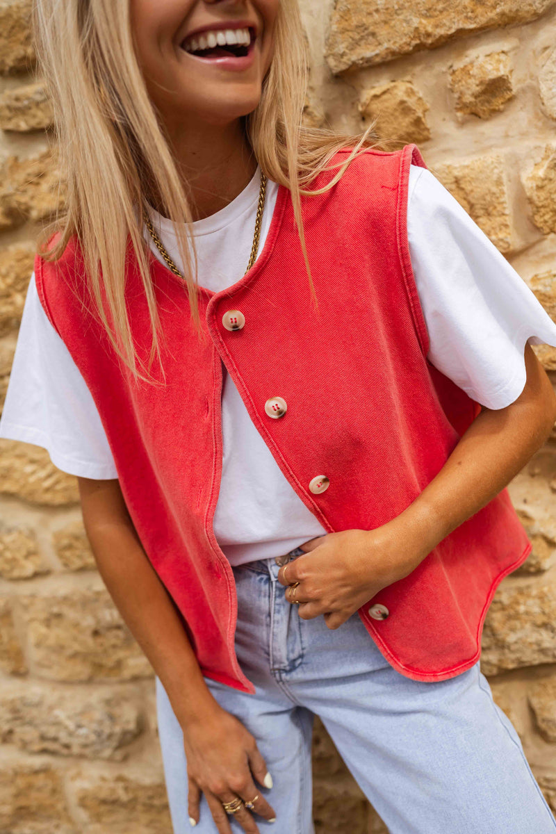 Veste Lara - rouge