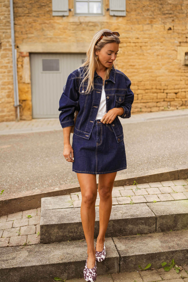 Veste Roma en jeans - bleu foncé