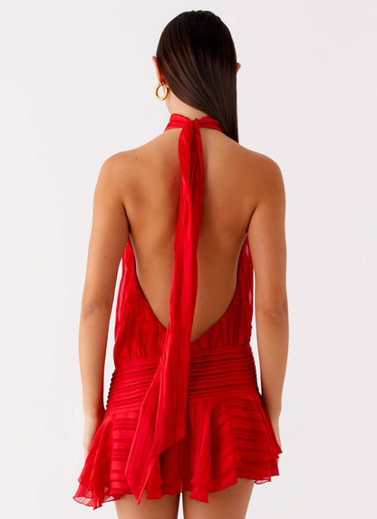 ALMA | ROBE COURTE À VOLANTS