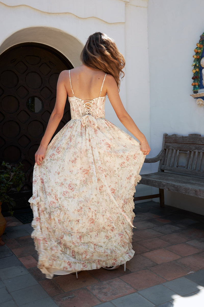 ZOÉ | ROBE LONGUE FLEURI