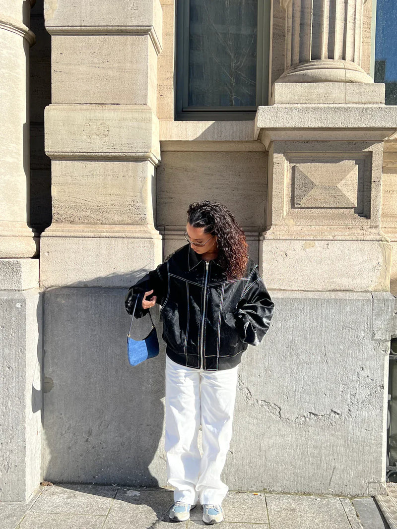 OLIVIA | Oversized Contrast Jacket
