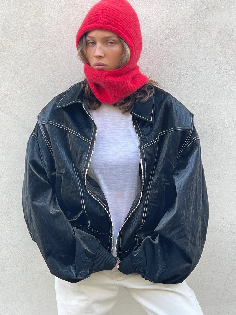 OLIVIA | Oversized Contrast Jacket
