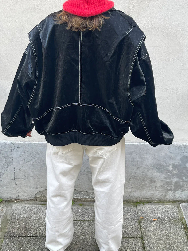 OLIVIA | Oversized Contrast Jacket