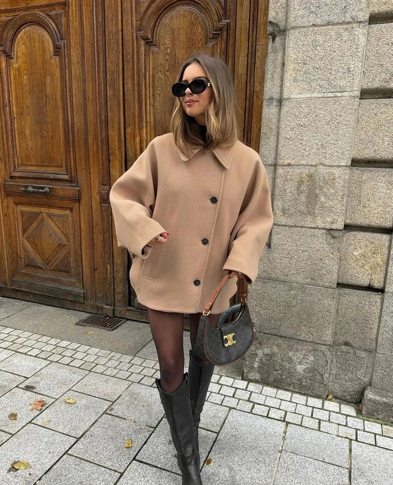 OLIVIA | Oversized Wool Coat