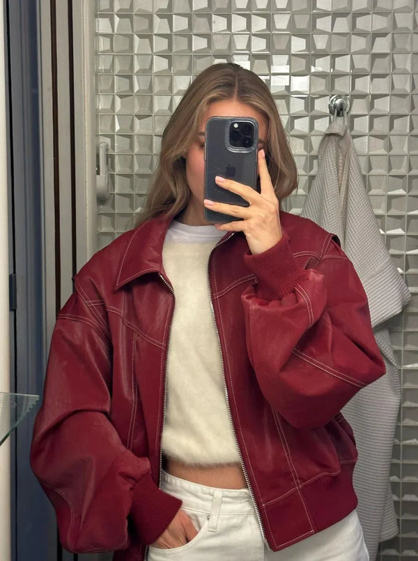 OLIVIA | Oversized Contrast Jacket