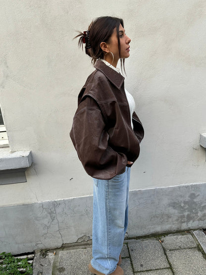 OLIVIA | Oversized Contrast Jacket