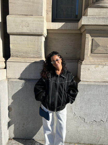 OLIVIA | Oversized Contrast Jacket