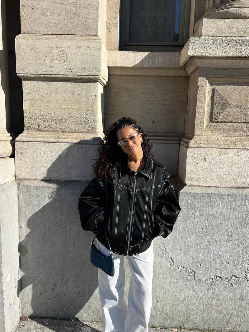 OLIVIA | Oversized Contrast Jacket