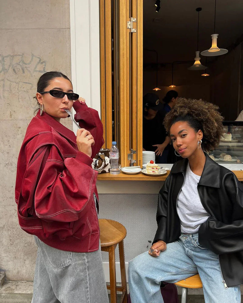 OLIVIA | Oversized Contrast Jacket