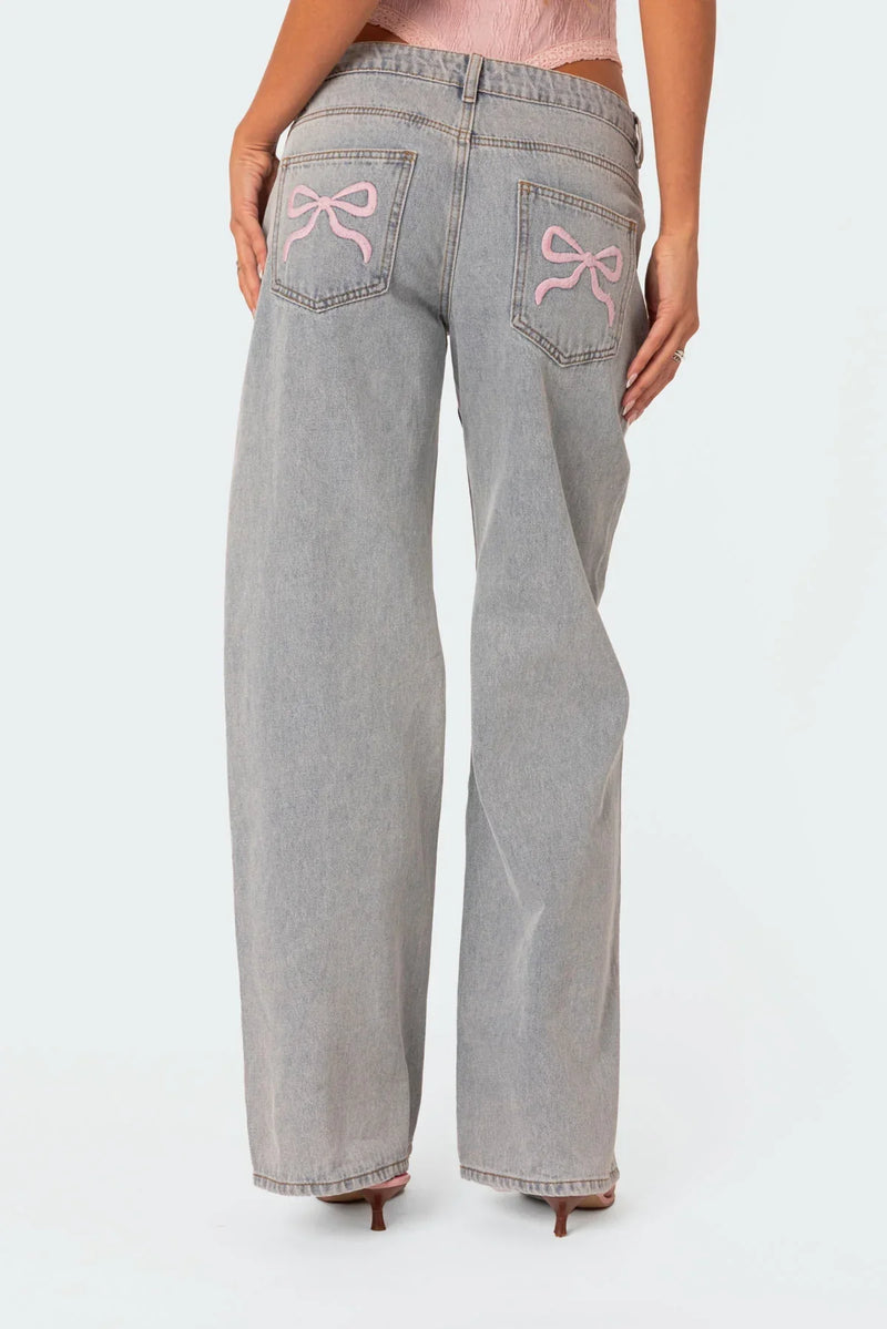 OLIVIA | Bow Jeans
