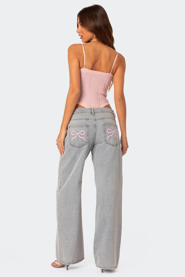 OLIVIA | Bow Jeans