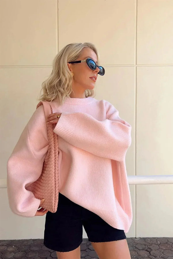 OLIVIA | Pink Cozy Sweater