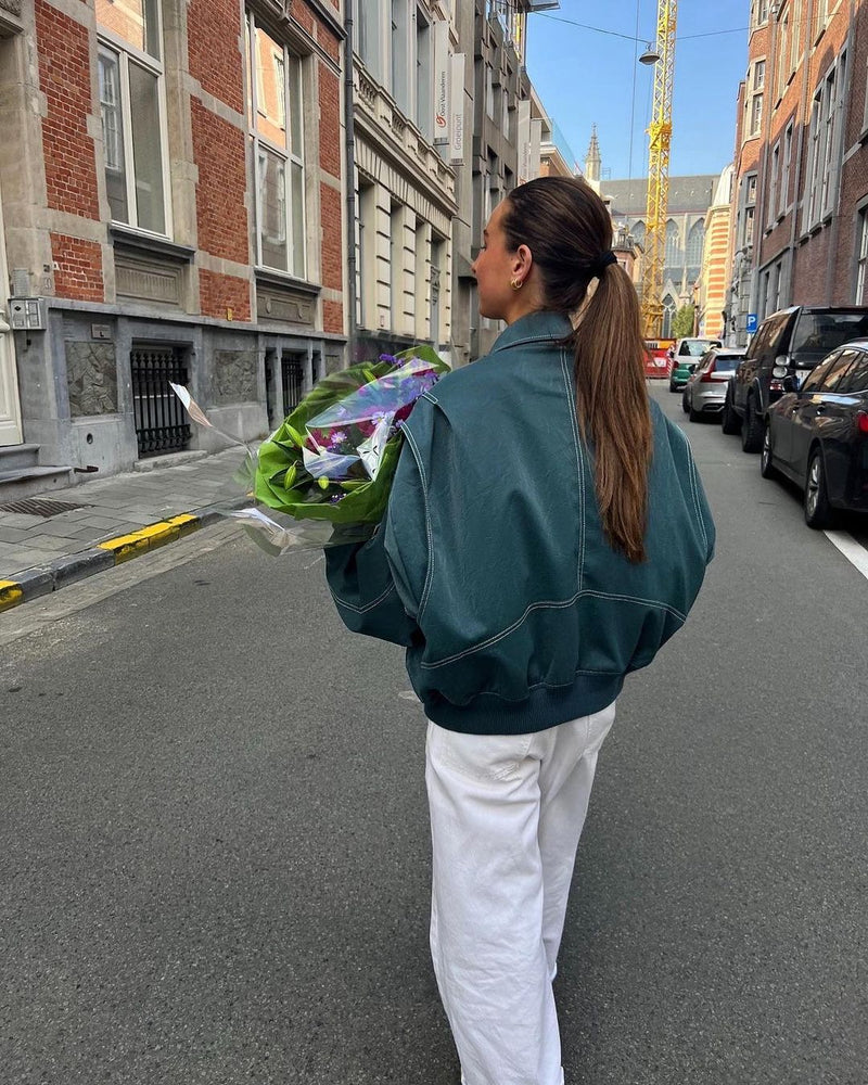 OLIVIA | Oversized Contrast Jacket