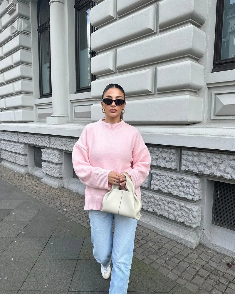 OLIVIA | Pink Cozy Sweater