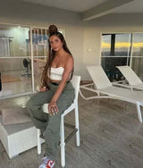 CHLOE | PANTALON CARGO AJUSTABLE